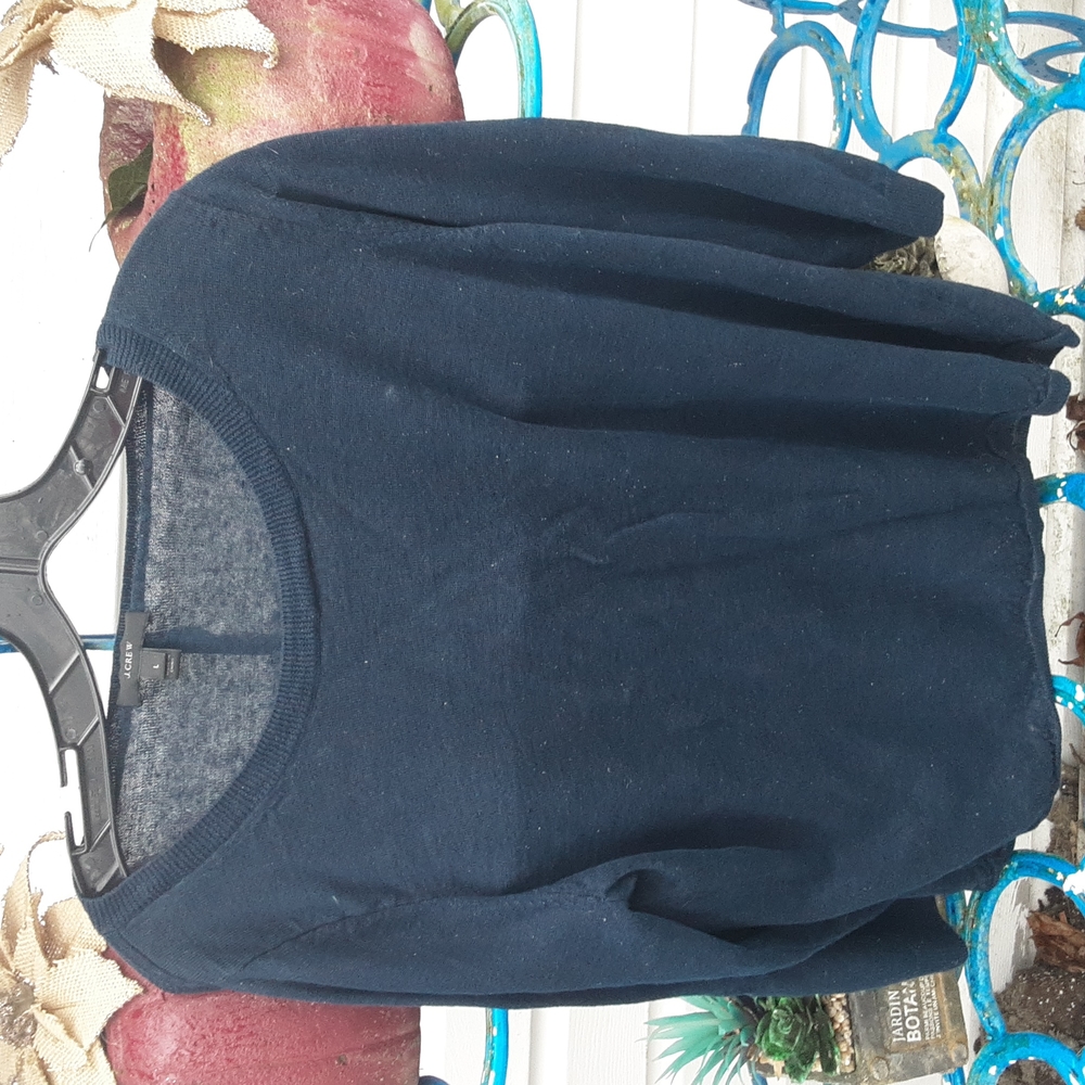 J. Crew sweater, LINEN, blue, size L.